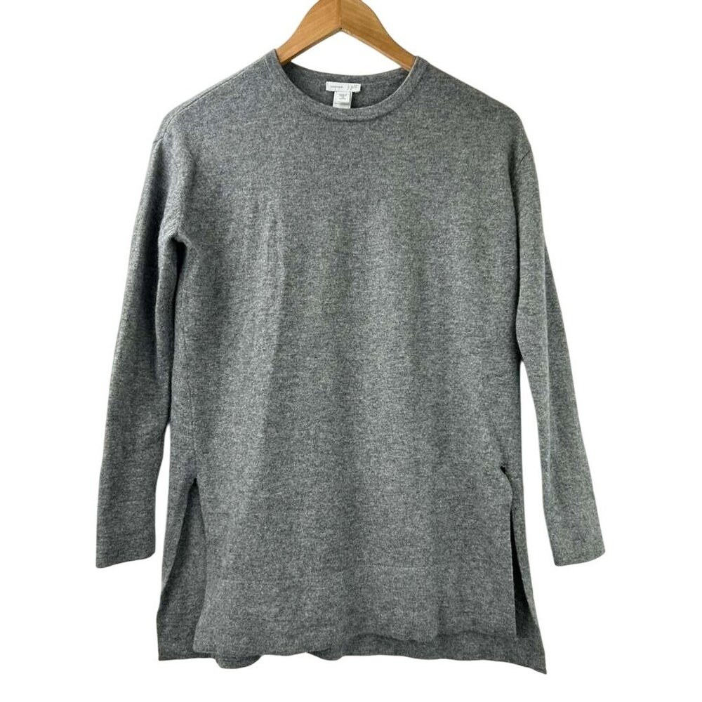 J. Jill Women's Size XS Petite Gray Long Sleeve Sweater 100% Cashmere Crew Neck - Picture 7 of 15